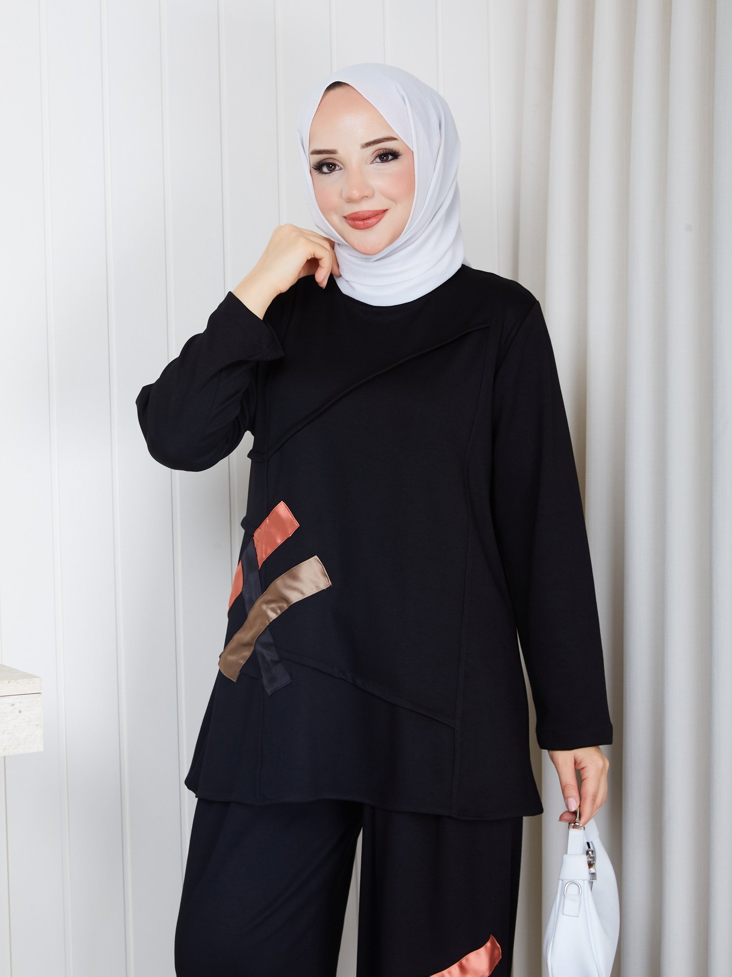 MODAL YASMİN İKİLİ TAKIM SİYAH