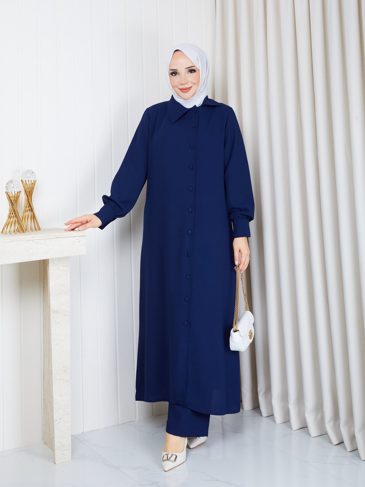 SEVDA İKİLİ TAKIM LACİVERT