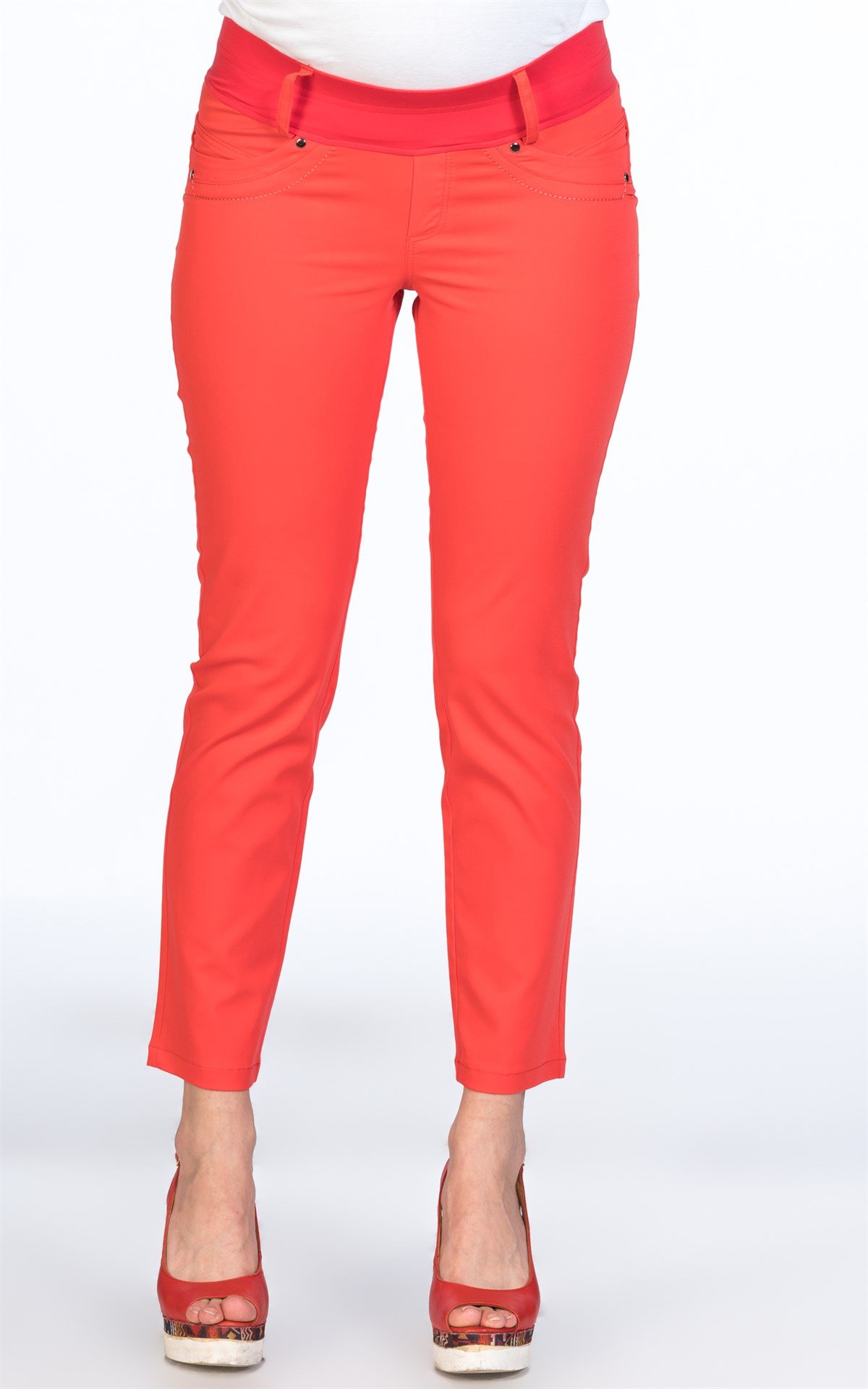 5728 Gabardin Pantolon Kırmızı