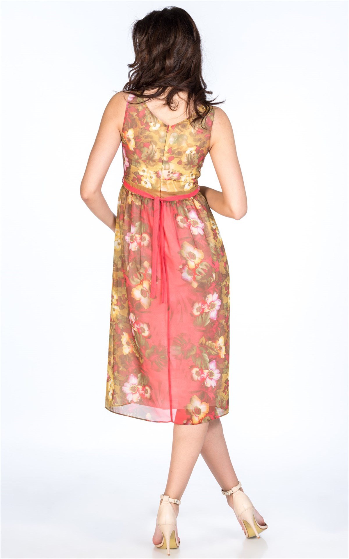 7063 Elbise Pembe