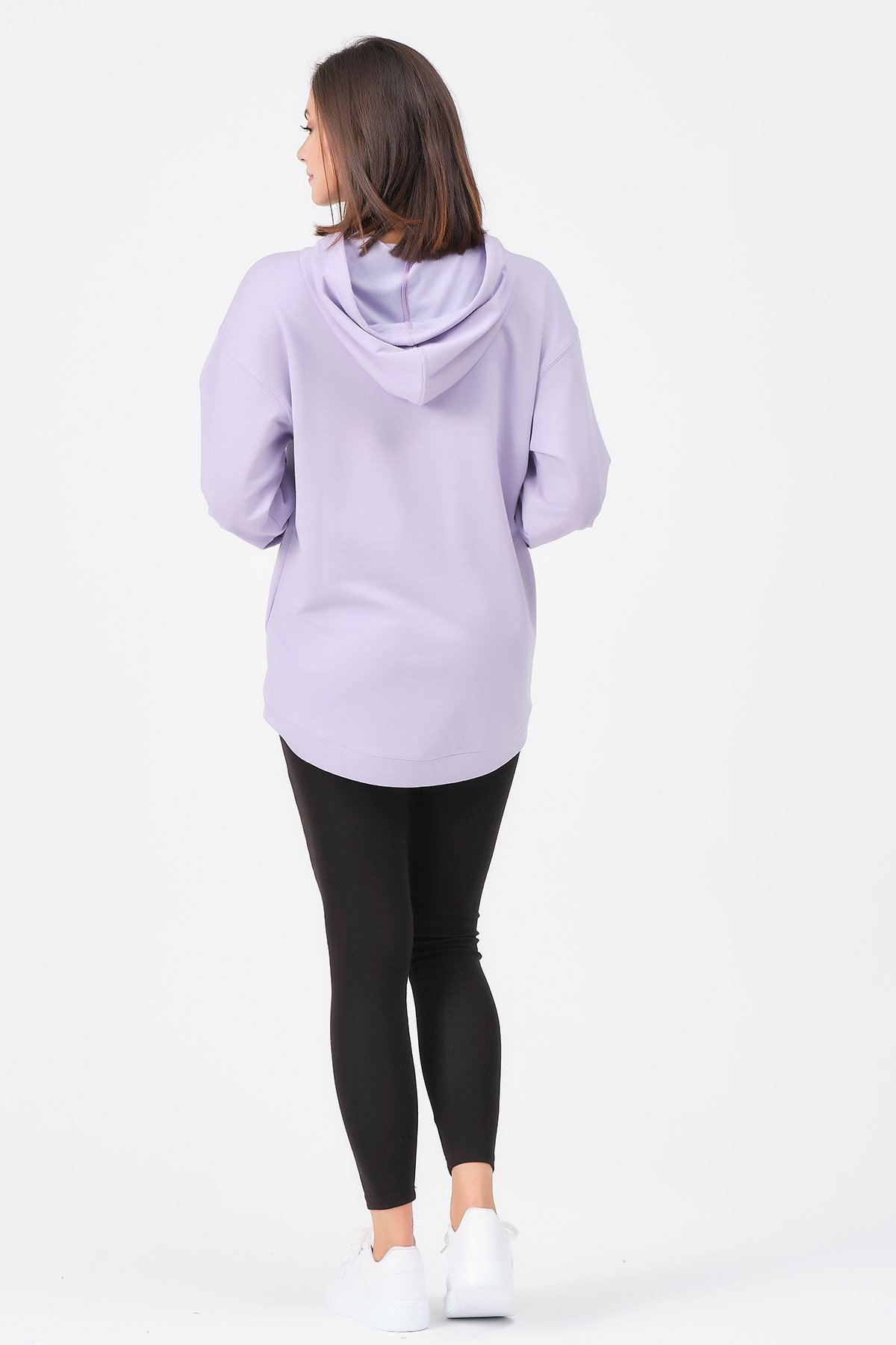 Busa Hamile Emzirme Detaylı Sweatshirt Lila