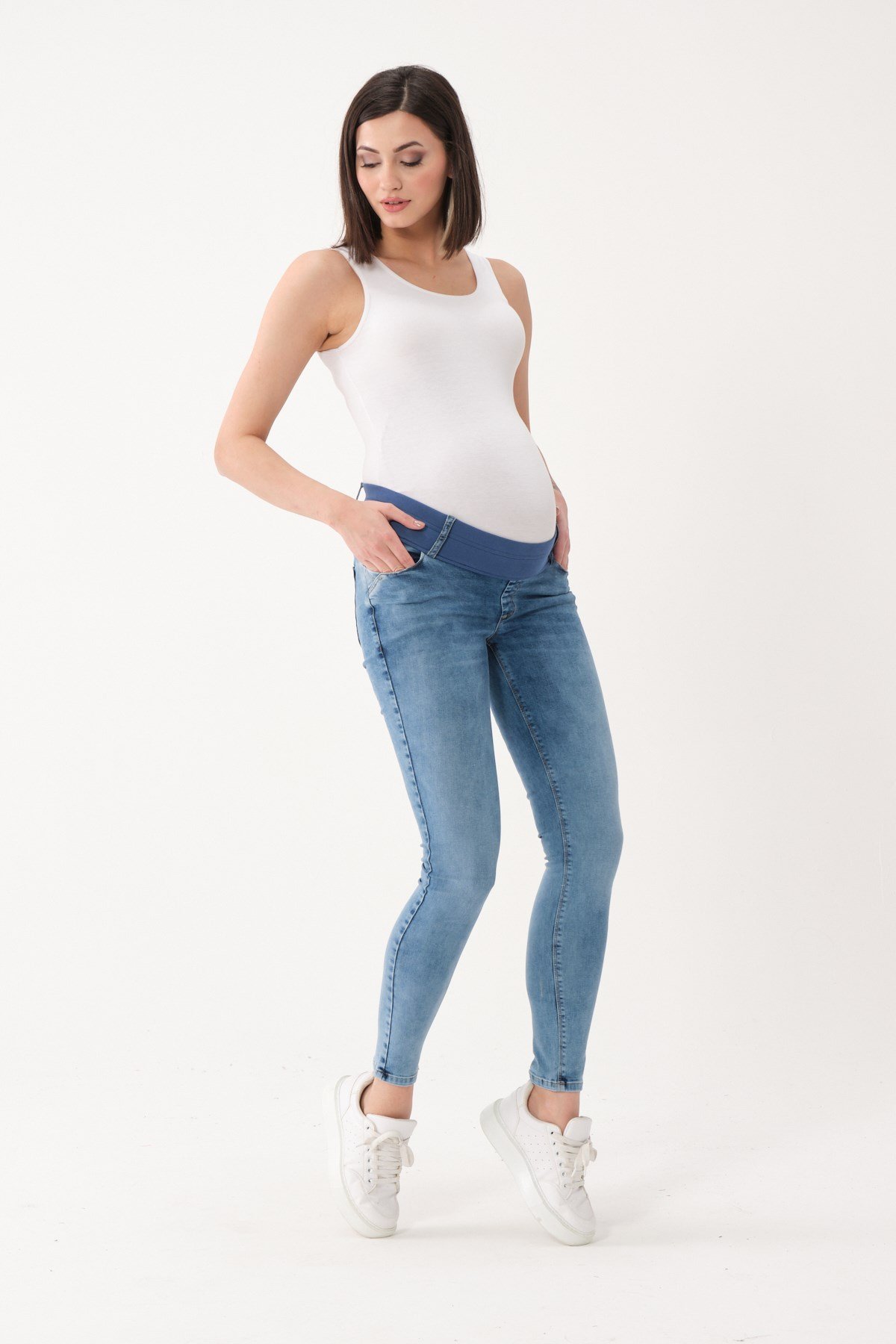 Busa Hamile Jeans Açık Mavi