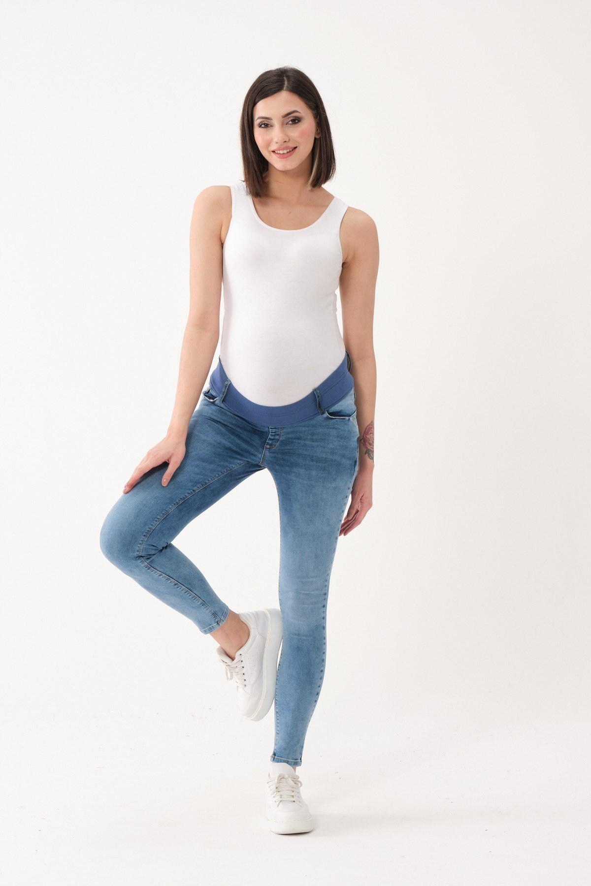 Busa Hamile Jeans Açık Mavi