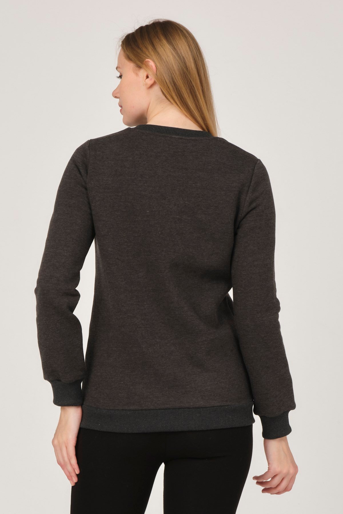Busa Hamile Polarlı Sweatshirt Antrasit