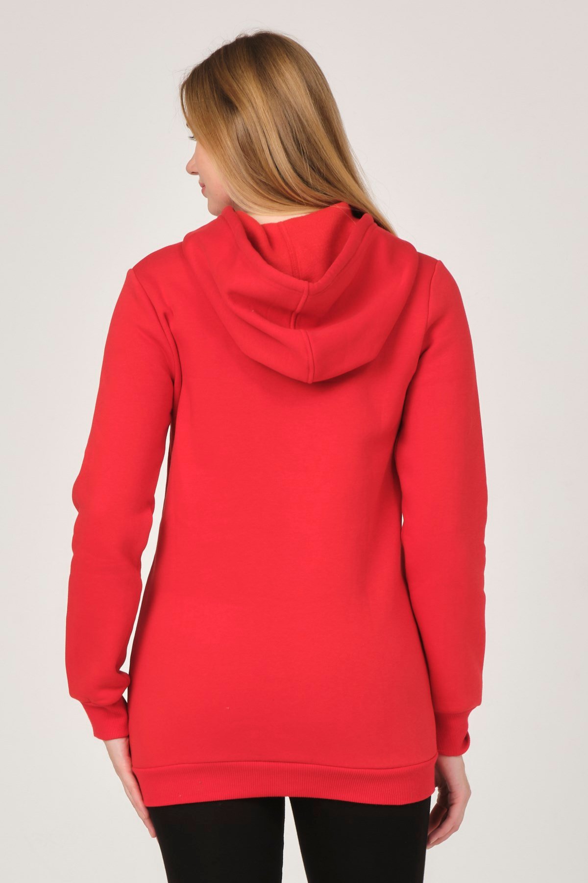 Busa Hamile Polarlı Sweatshirt Kırmızı
