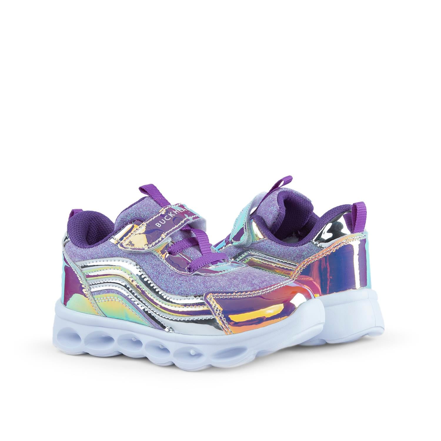 Buckhead Buckhead ÇOCUK IŞIKLI CIRTLI GÜNLÜK AYAKKABI BUCK4246 TRIO SHINY Hologram