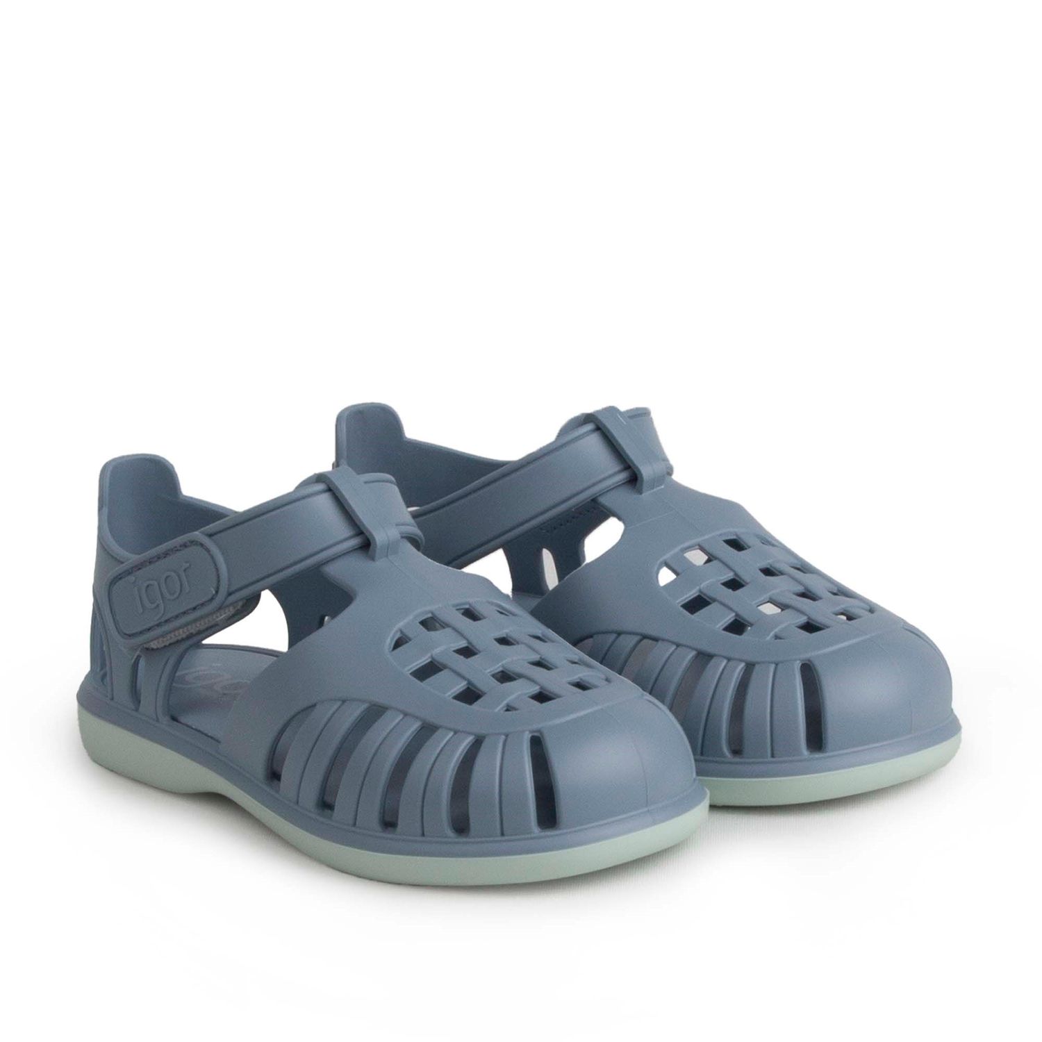 Igor Igor Çocuk Cırtlı Sandalet BB355 Tobby Solıd Bıcolor