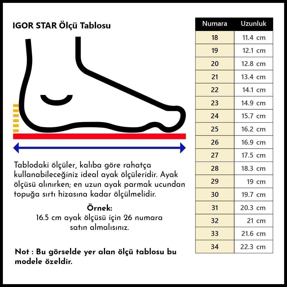 Igor Igor ÇOCUK CIRTLI SANDALET S10171 STAR