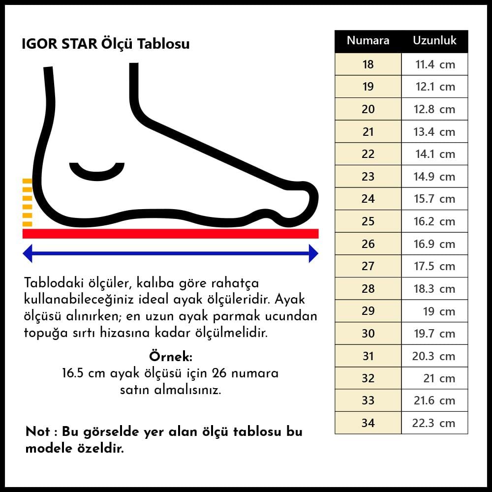 Igor Igor ÇOCUK CIRTLI SANDALET S10171 STAR