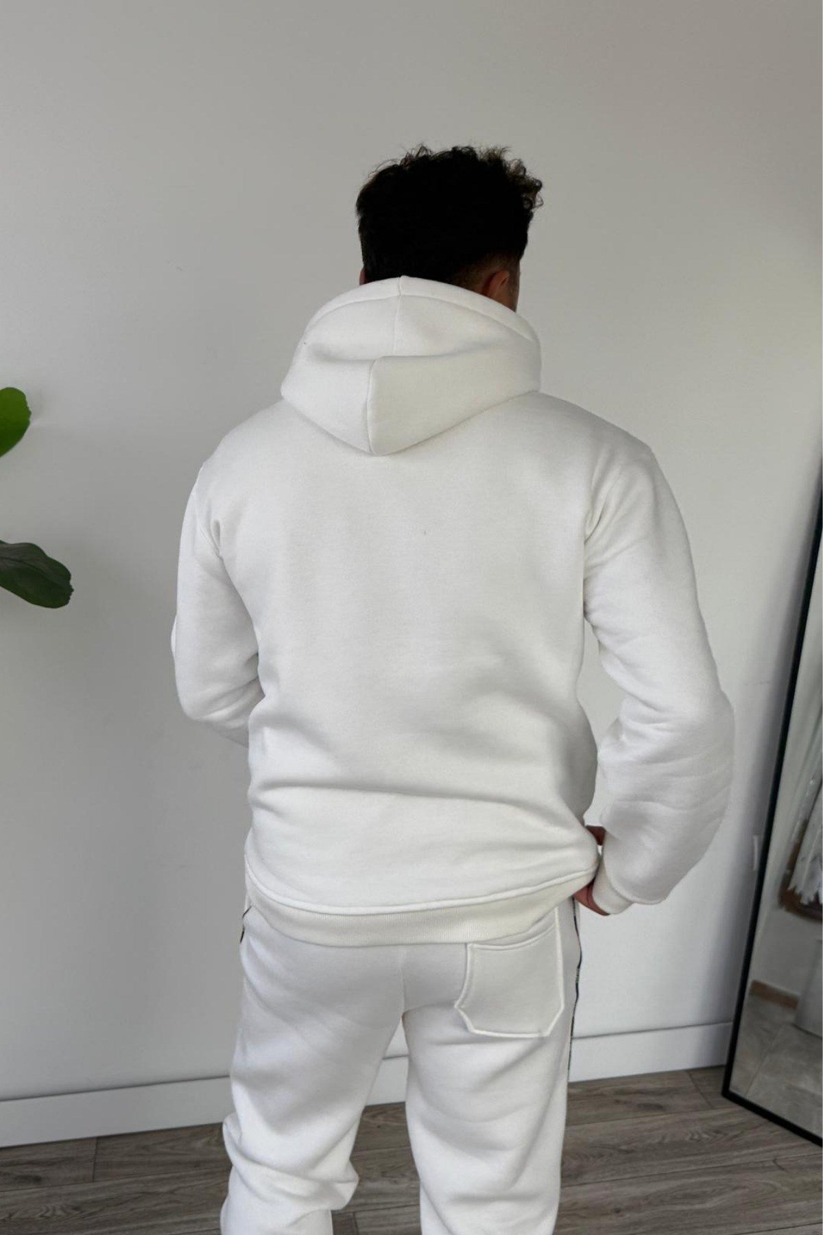 Tarz CoolAlt - Üst TakımBALTTKM025R01Erkek Kapüşonlu Kanguru Cepli Biyeli Alt Üst Takım