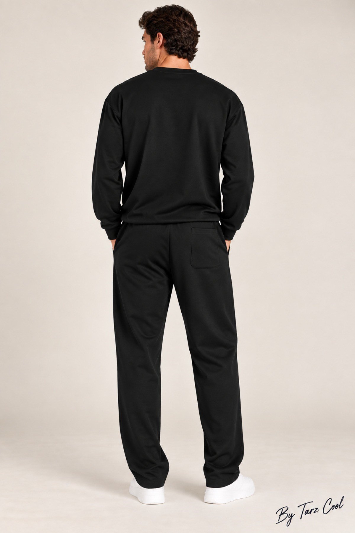 Tarz CoolAlt - Üst TakımOYSTKMER02-Kahverengi-XLErkek Oversize %100 Oyşo Bisiklet Yaka Sweatshirt Bol Paça Alt Üst Takım