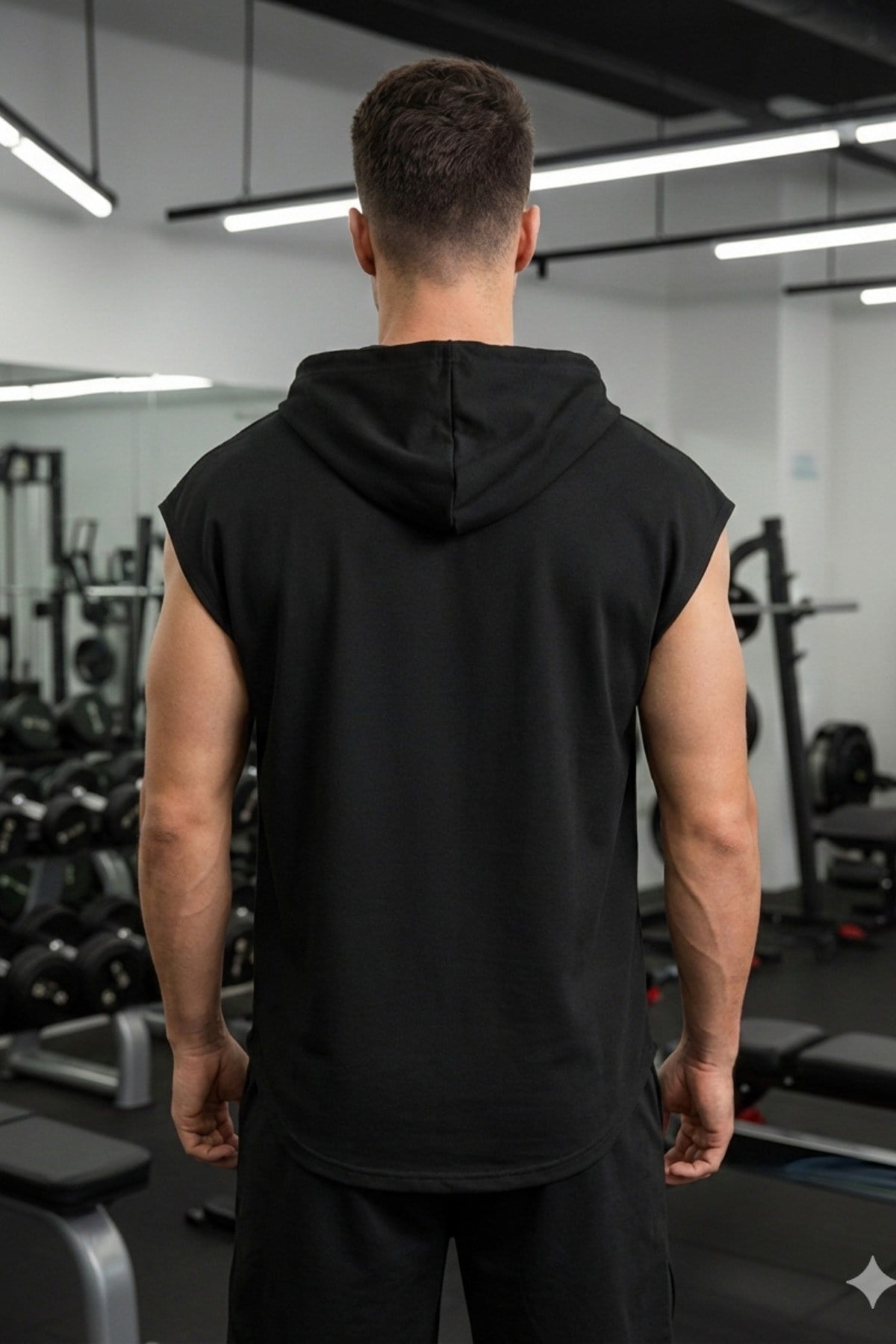 Tarz CoolAtletTRZ-KPSSWT-0001-R02-LErkek Oversize Kolsuz Kapüşonlu Atlet