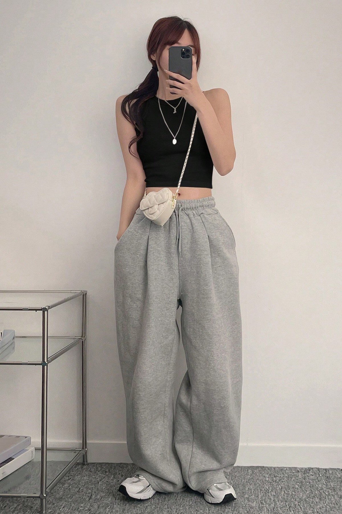 Tarz CoolCropACRP025R01Kadın Kaşkorse Geniş Askılı Fitilli Crop Atlet