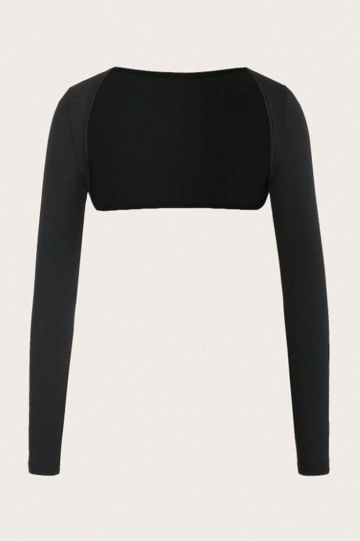 Tarz CoolCropBLRTST026SYHXLKadın Uzun Kollu Crop Bolero Bluz – Esnek Kumaş, Şık ve Modern Tasarım