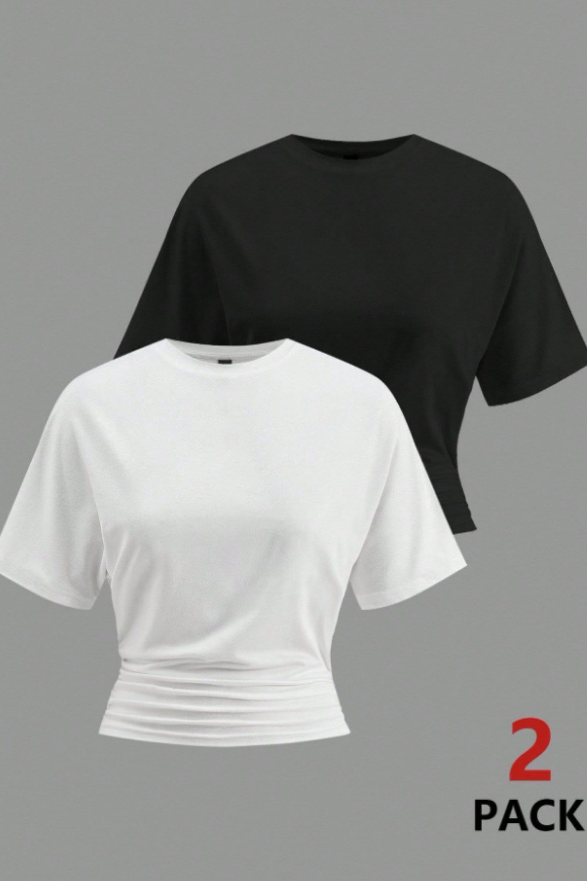 Tarz CoolCropBZGLCRTS026-M4-R9Kadın Kısa Kollu Crop Tişört – Bisiklet Yaka, Slim Fit, Günlük & Şık Basic T-Shirt