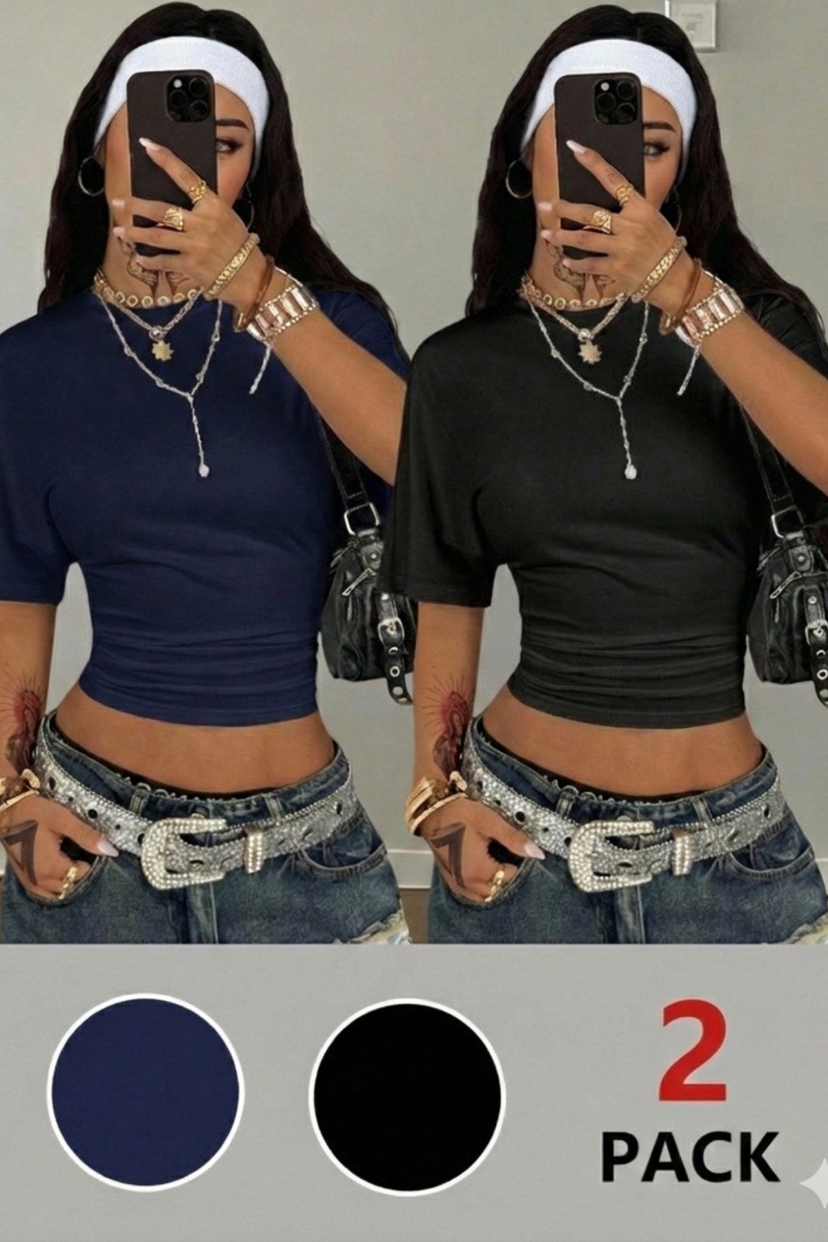 Tarz CoolCropBZGLCRTS026-M4-R9Kadın Kısa Kollu Crop Tişört – Bisiklet Yaka, Slim Fit, Günlük & Şık Basic T-Shirt