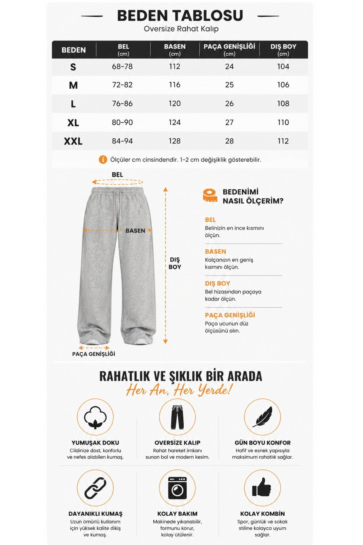 Tarz CoolEşofman AltıTC-ESFOVR-026-Lacivert-SErkek Oversize Eşofman Altı Bağcıklı Rahat Kalıp Günlük Basic Jogger Pantolon