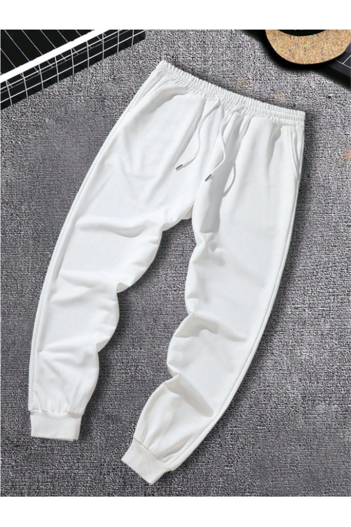 Tarz CoolEşofman AltıTCESLST026R03Unısex Regular/Normal Kesim Paçası Lastikli İçi Polar/Sıcak Tutan Eşofman Altı