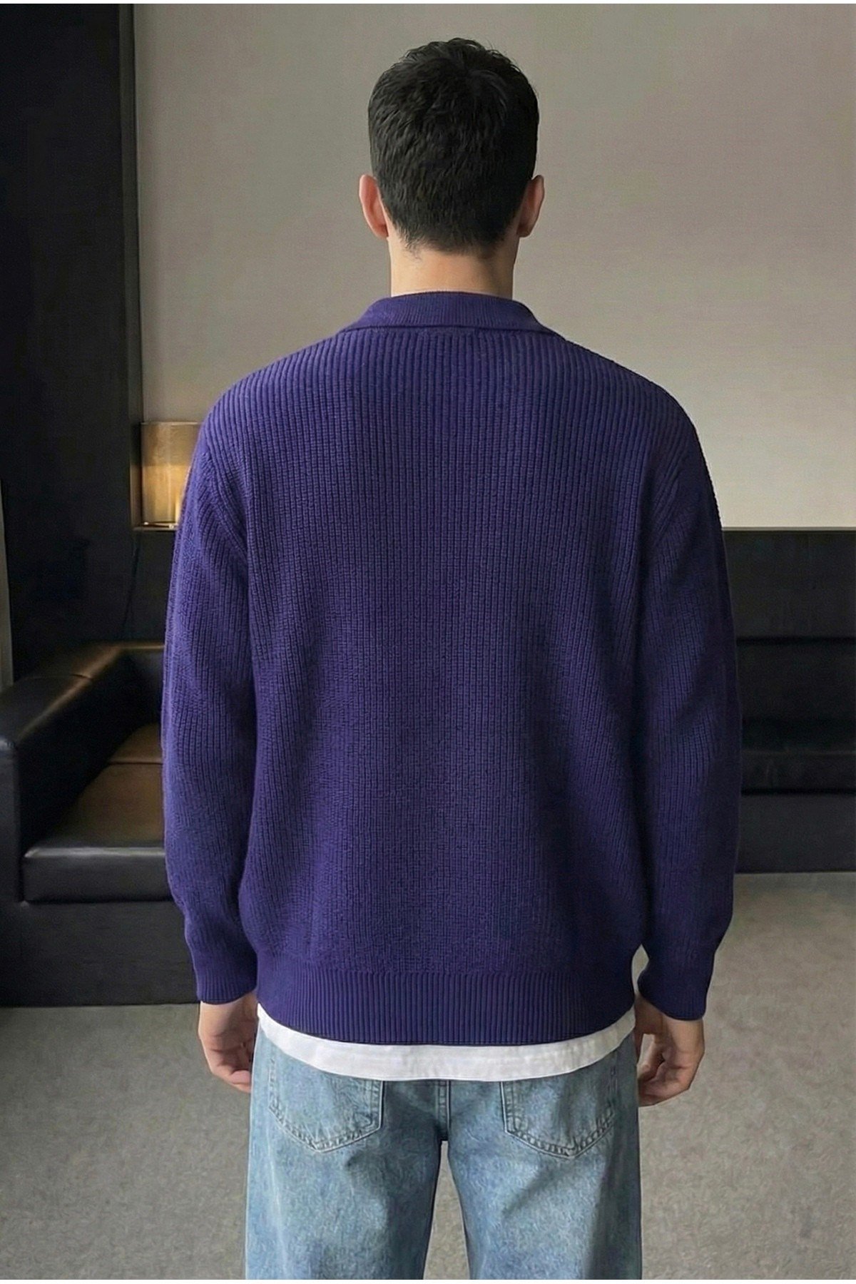 Tarz CoolHırkaHRK19188R20-3Erkek Düğme Detaylı Regular Fit Hırka