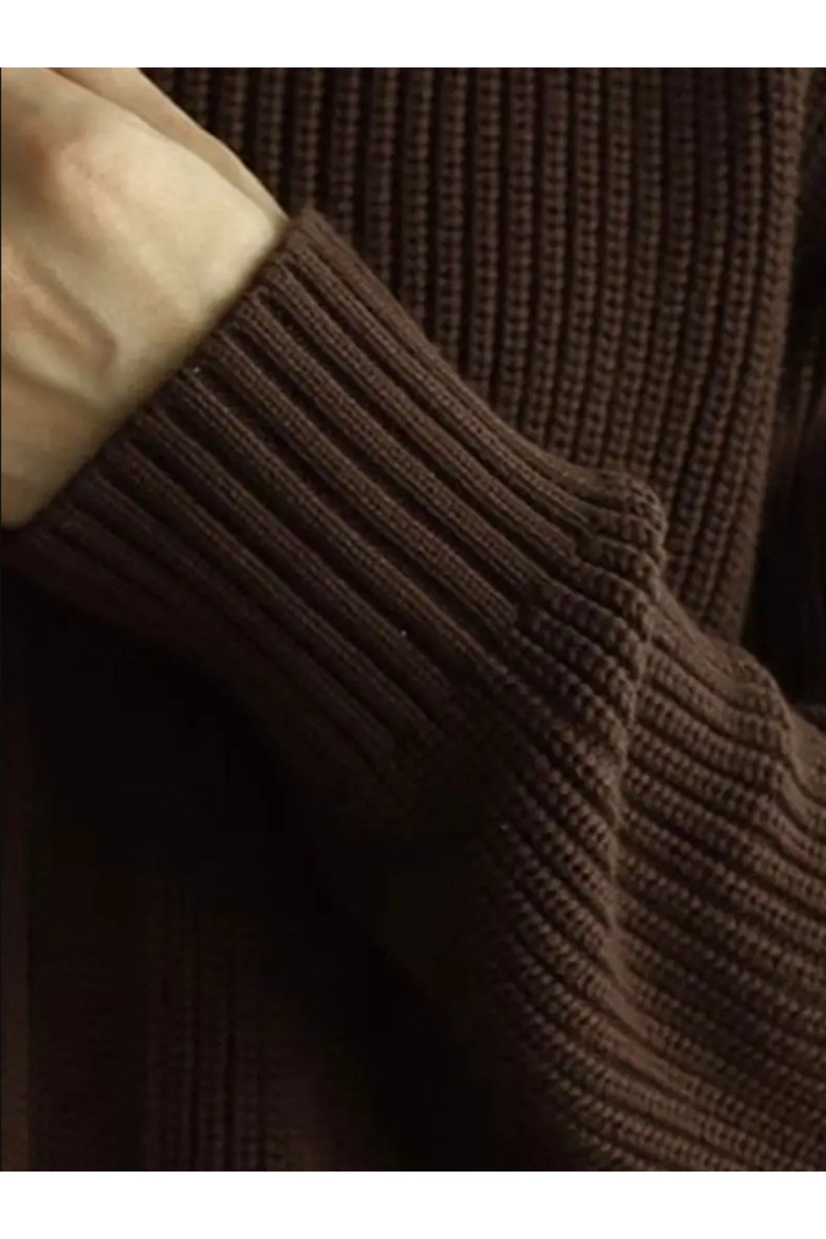 Tarz CoolHırkaHRK19197R10Erkek Dik Yaka Fermuarlı Slim Fit Triko Hırka