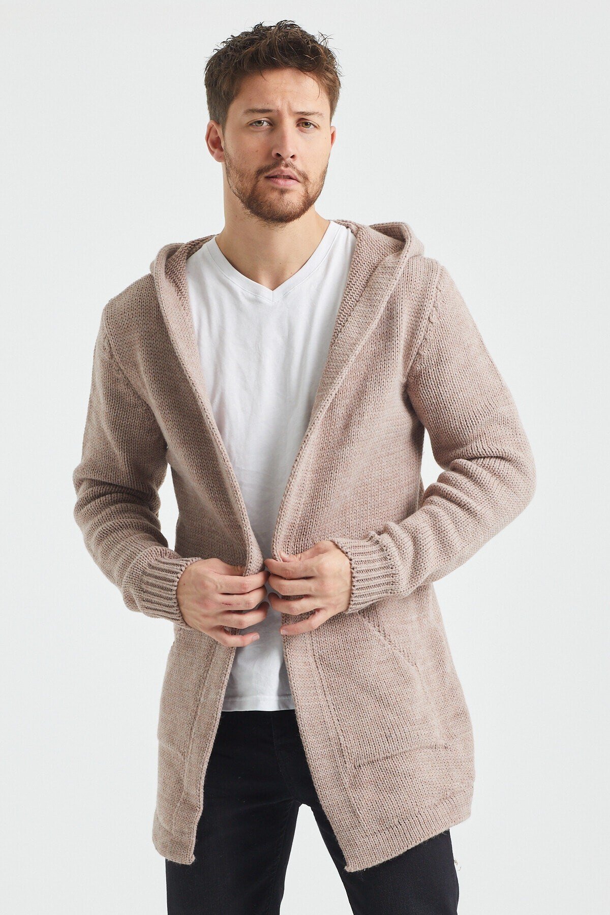 Tarz CoolHırkaHRK8085R04Erkek Desenli Triko Hırka- Hrk8085r01s