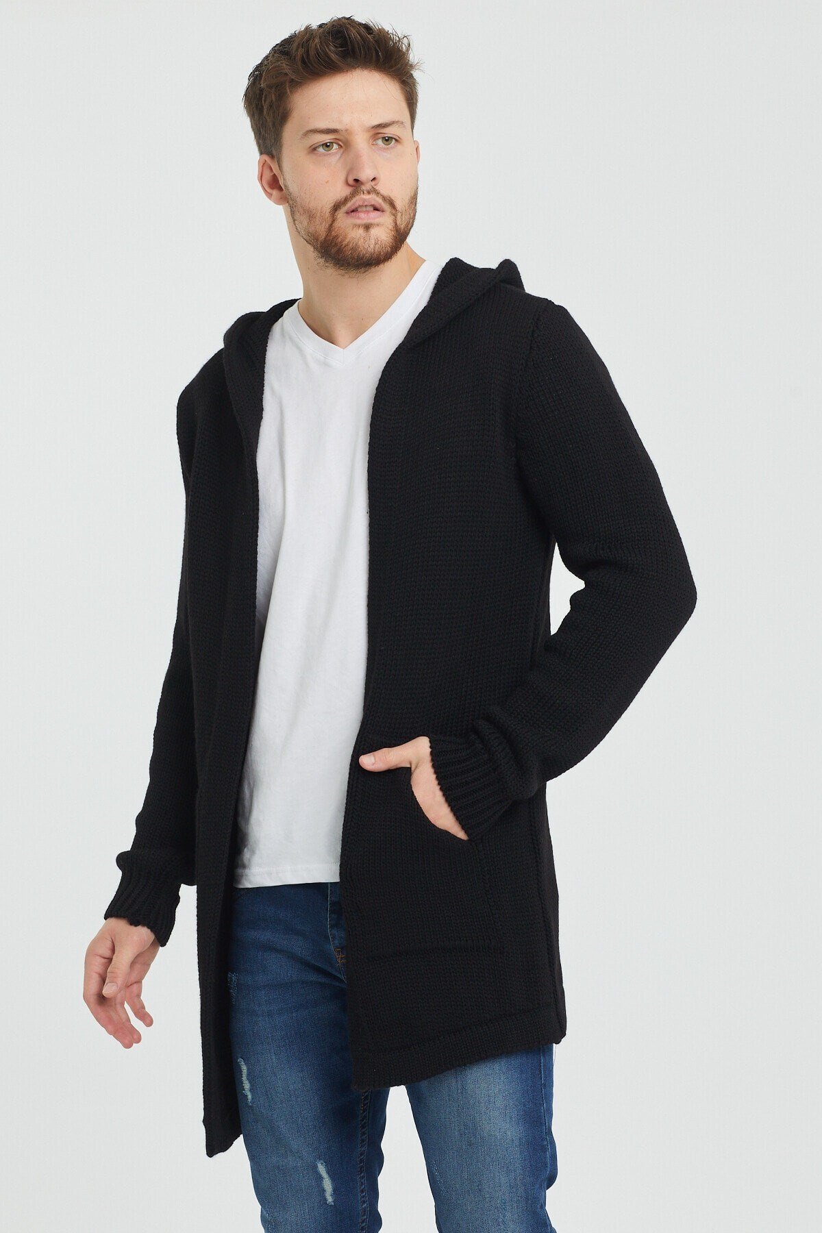 Tarz CoolHırkaHRK8085R04Erkek Desenli Triko Hırka- Hrk8085r01s