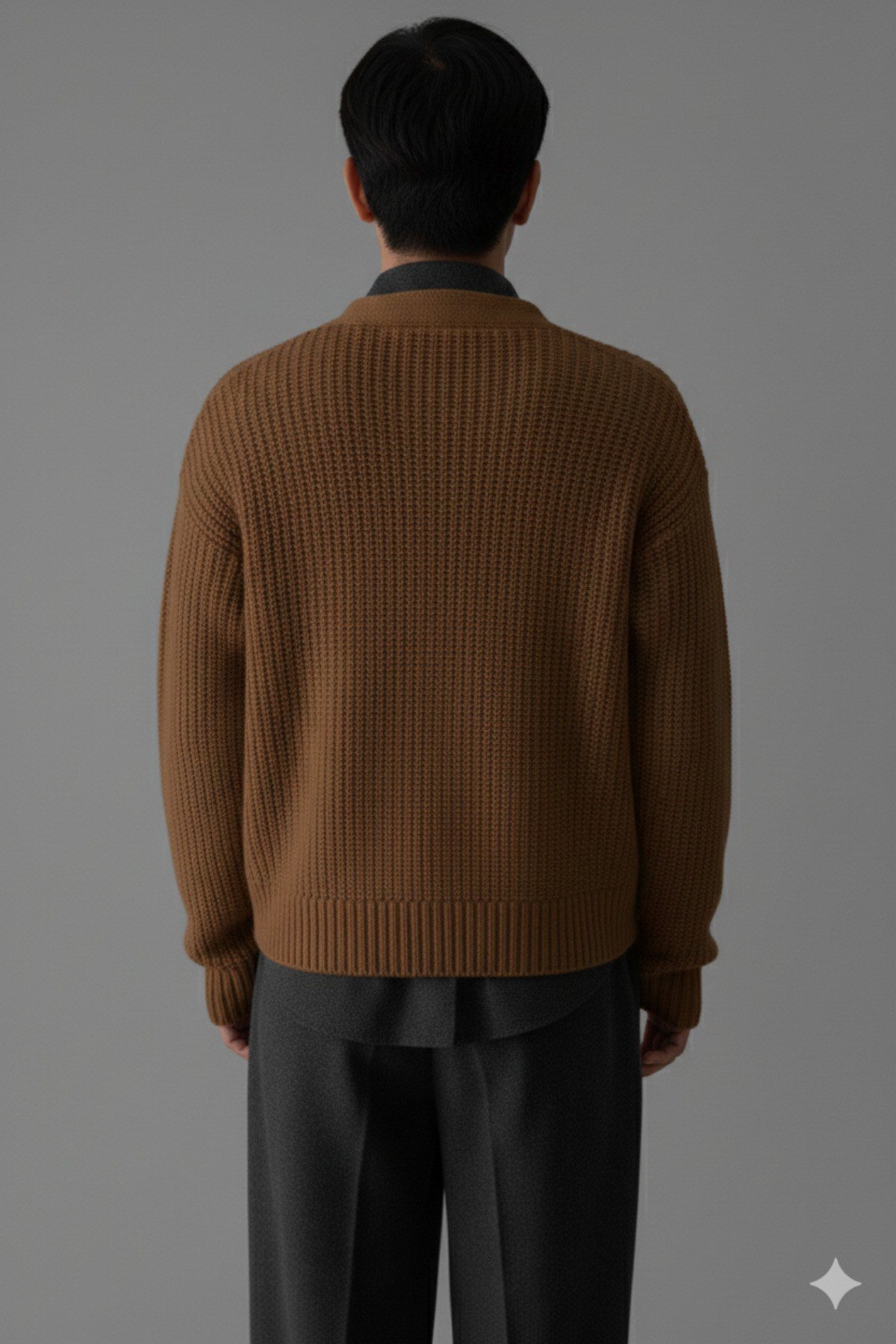 Tarz CoolHırkaHRK8298R03Erkek Slim Fit Pamuklu Yuvarlak Yaka Düğmeli Hırka
