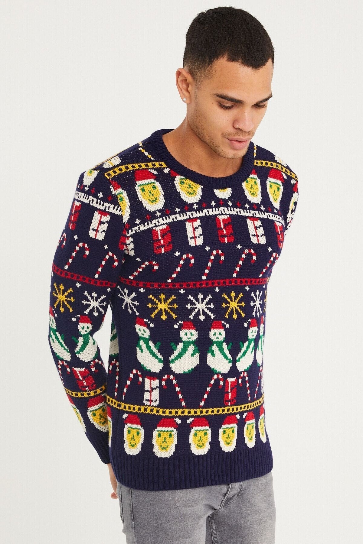 Tarz CoolKazakNOELKZKR04Erkek Christmas Yılbaşı Kazağı