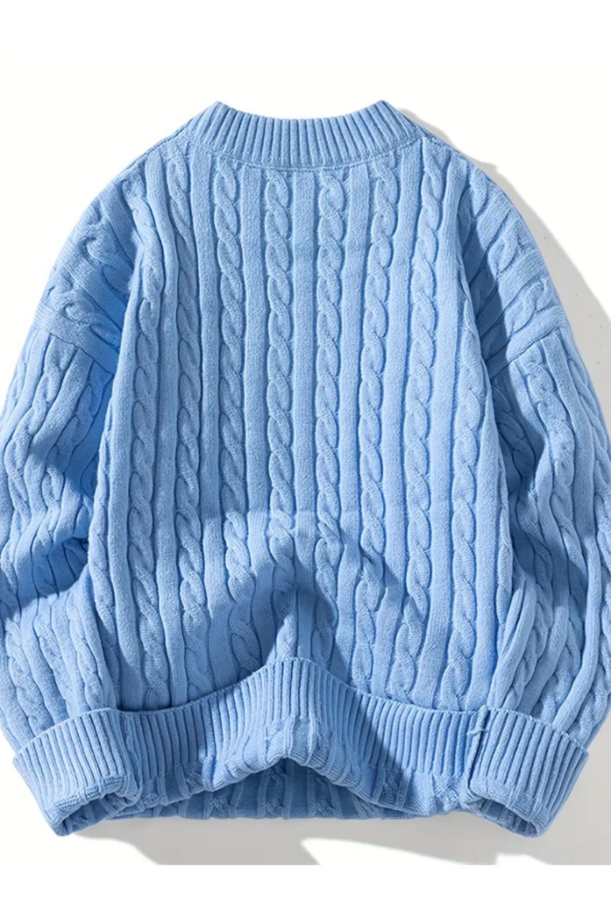 Tarz CoolKazakTR19178R01-1Erkek Regular Fit Örgülü Bisiklet Yaka Triko Kazak