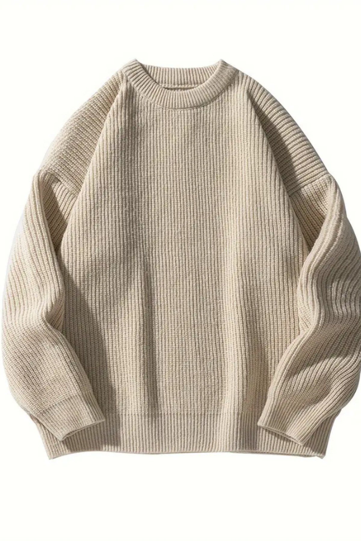 Tarz CoolKazakTRZ19105R02-3Erkek Regular Fit Bisiklet Yaka Örgülü Triko