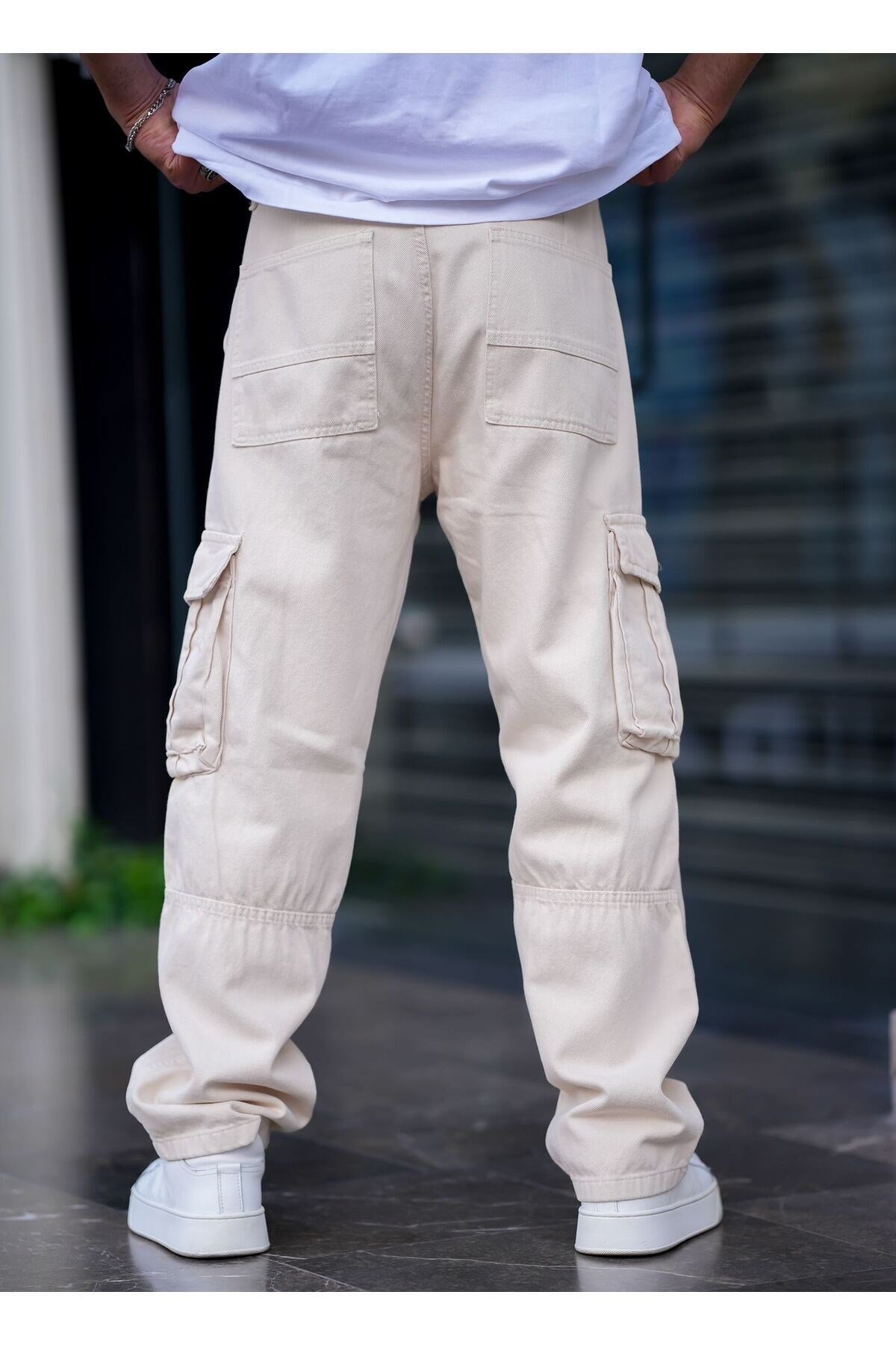 Tarz CoolPantolonBAGGYTC21R2654Erkek Kargo Cep Baggy Pantolon Rengi