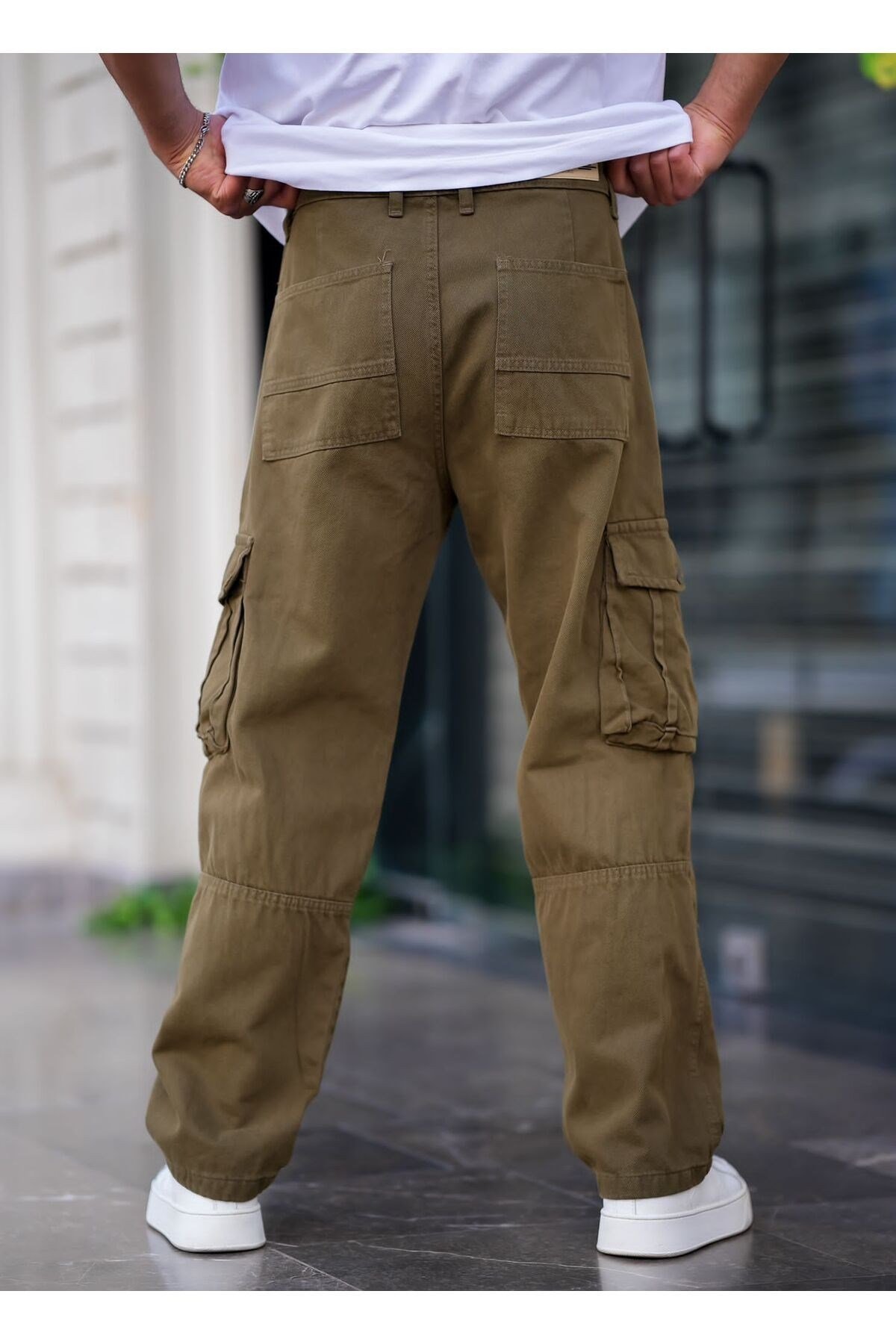 Tarz CoolPantolonBAGGYTC21R2654Erkek Kargo Cep Baggy Pantolon Rengi