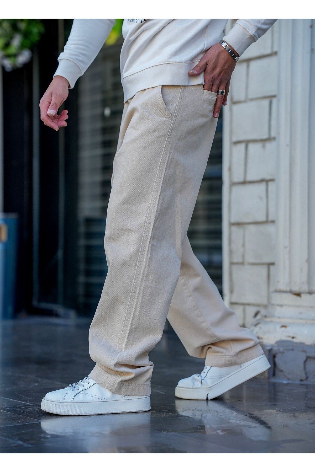 Tarz CoolPantolonDZBGGYPNT01R05Erkek Baggy Denim Pantolon