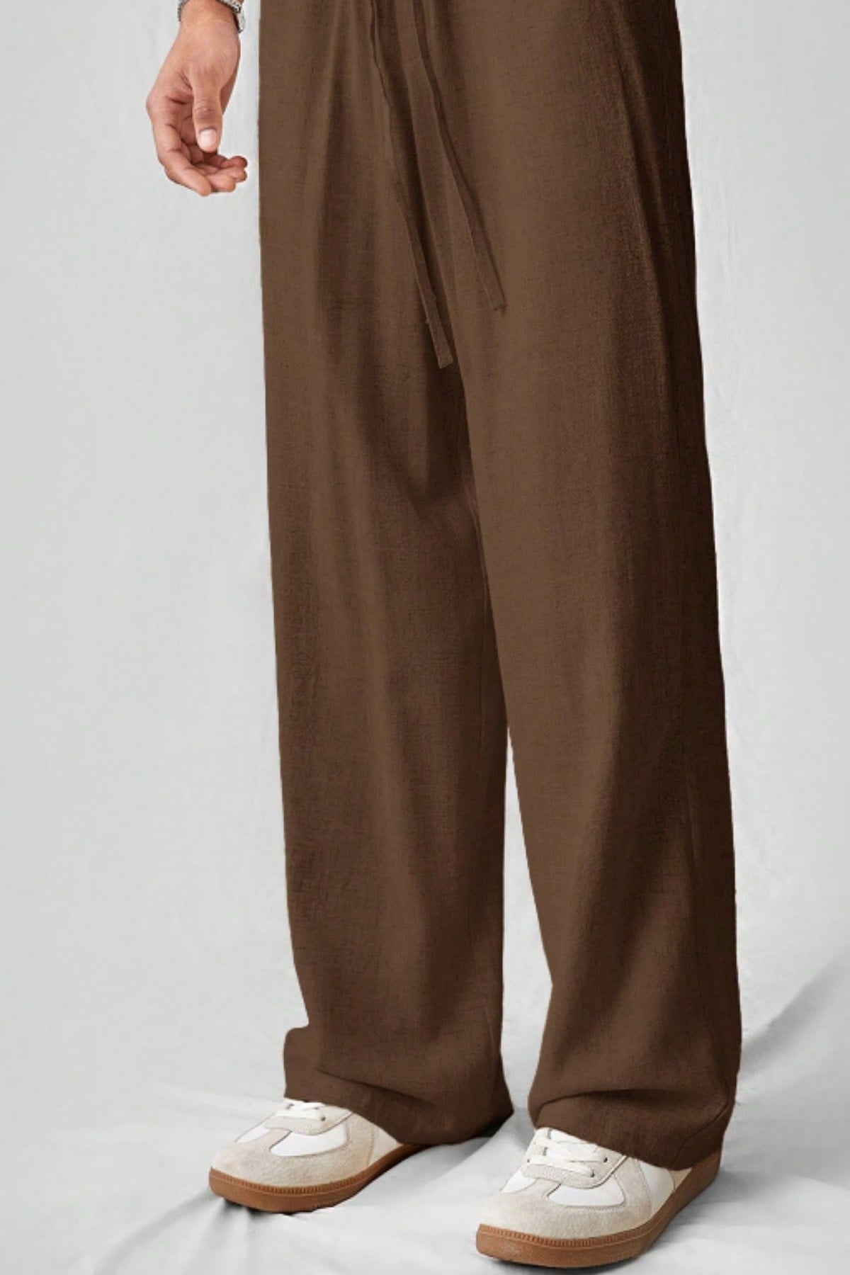 Tarz CoolPantolonERKMSLPNT025R01Hafif Ve Rahat Müslin Baggy Erkek Pantolon