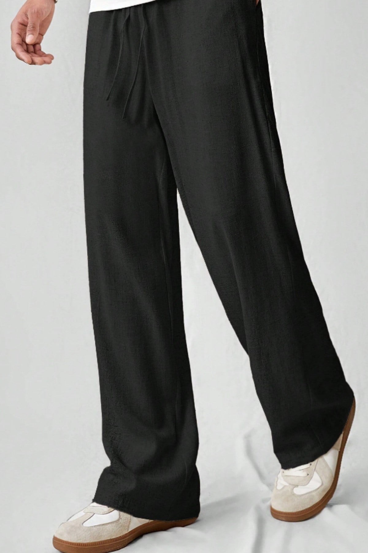 Tarz CoolPantolonERKMSLPNT025R01Hafif Ve Rahat Müslin Baggy Erkek Pantolon