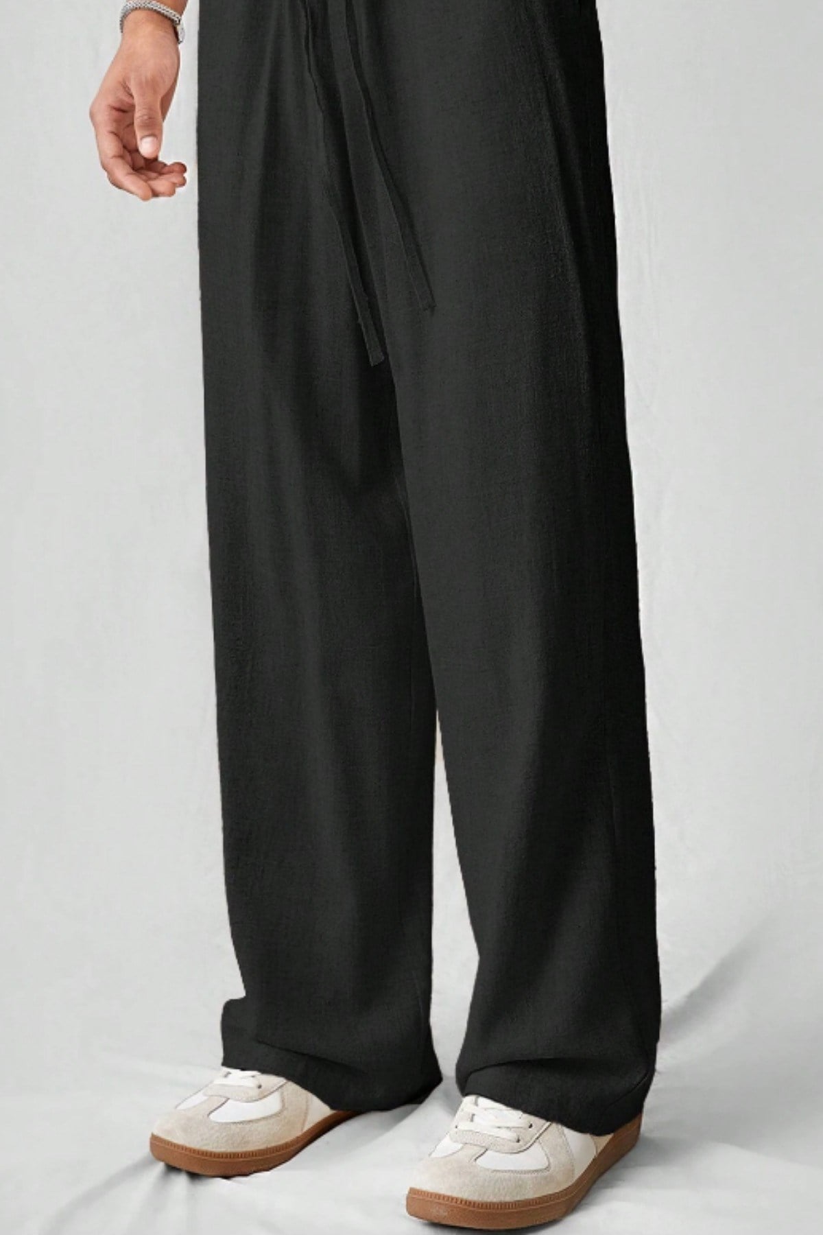 Tarz CoolPantolonERKMSLPNT025R01Hafif Ve Rahat Müslin Baggy Erkek Pantolon