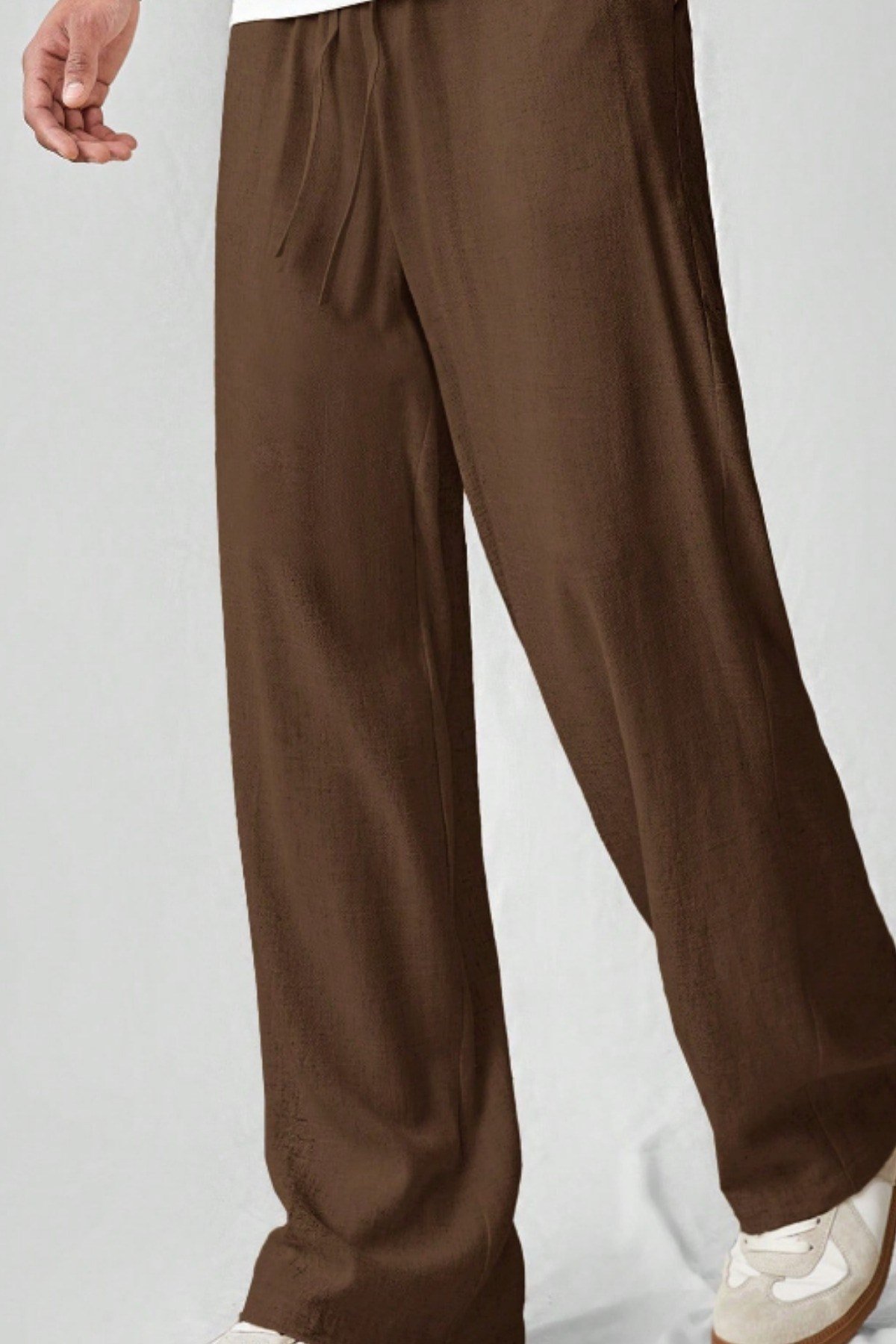 Tarz CoolPantolonERKMSLPNT025R01Hafif Ve Rahat Müslin Baggy Erkek Pantolon