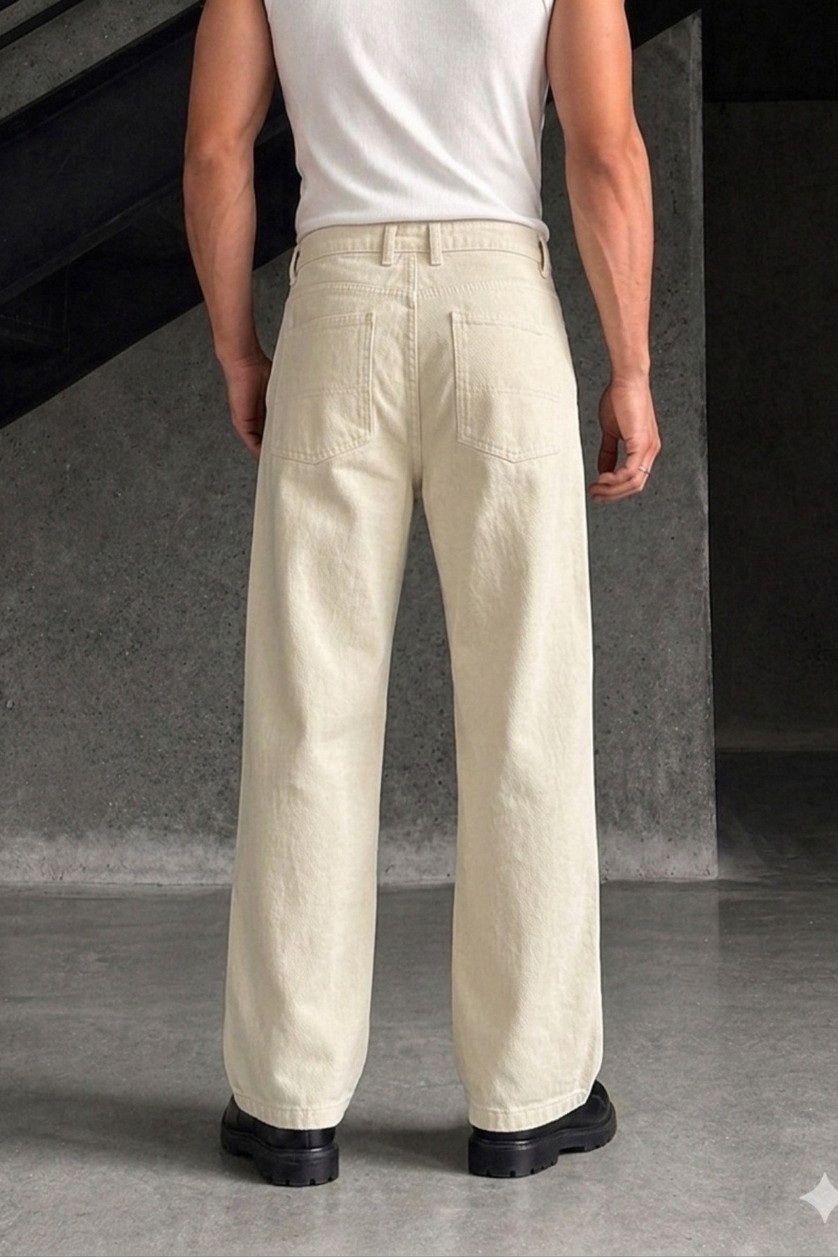 Tarz CoolPantolonJ19-DZBG-028-Füme-30Erkek Baggy Fit Old Money Cep Detaylı Pantolon