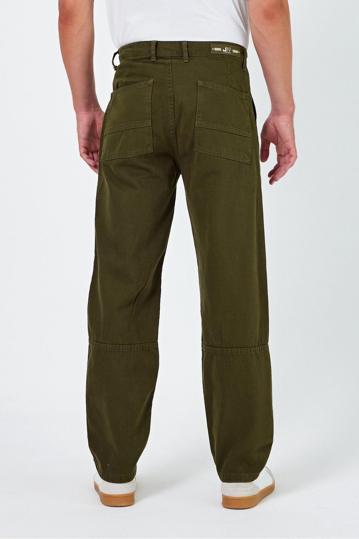 Tarz CoolPantolonJ19DZPNT01R07-1Erkek Düz Baggy Jean Pantolon