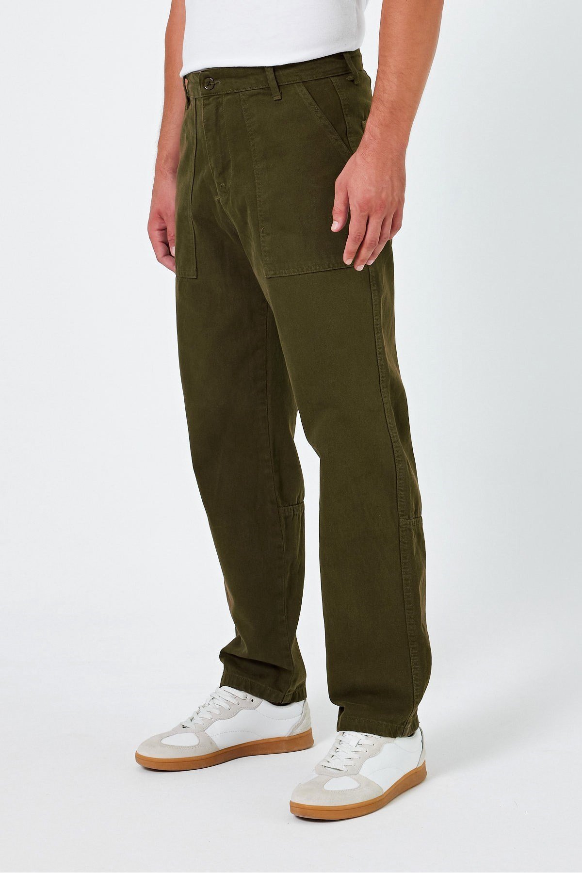 Tarz CoolPantolonJ19DZPNT01R07-1Erkek Düz Baggy Jean Pantolon