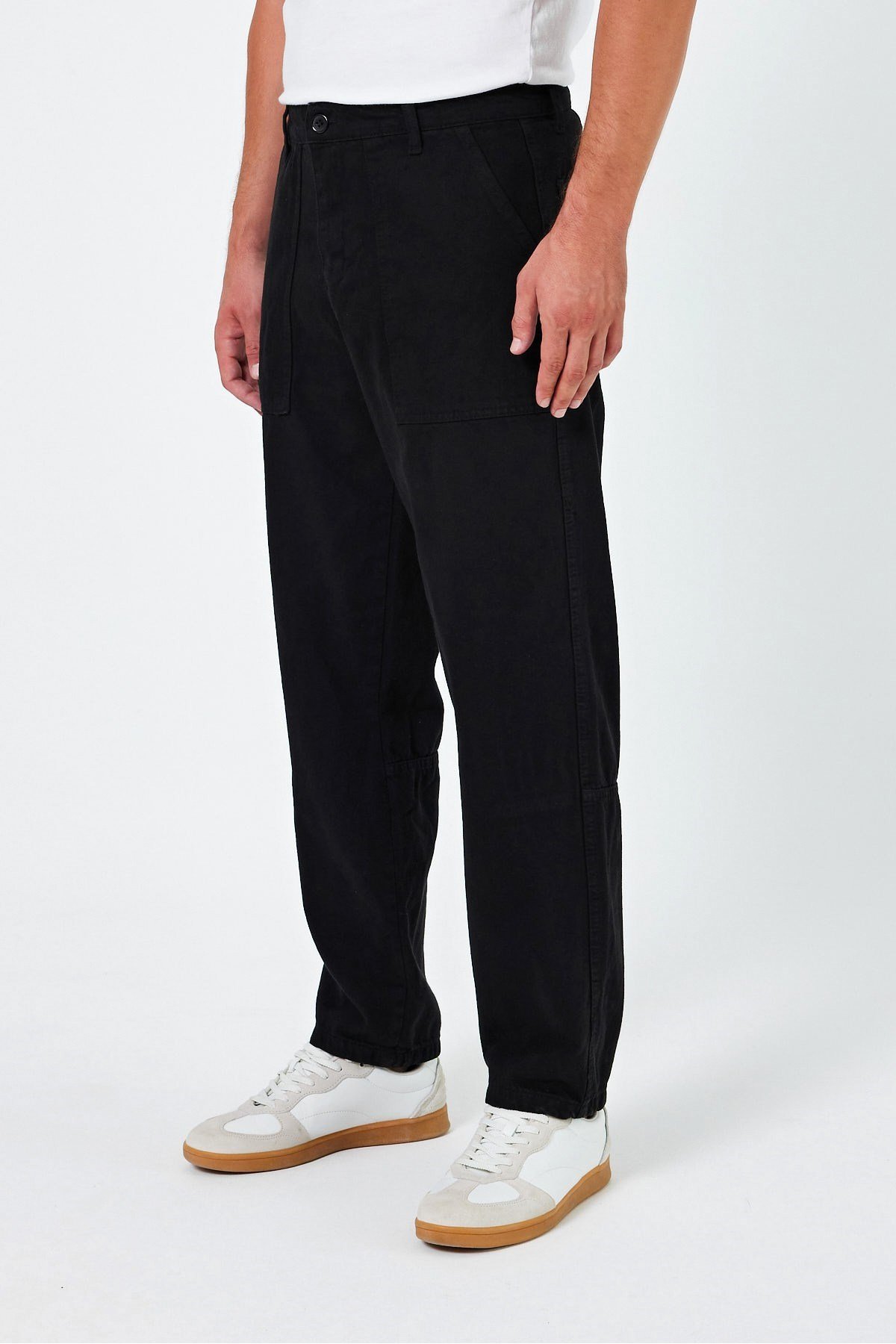 Tarz CoolPantolonJ19DZPNT01R07-1Erkek Düz Baggy Jean Pantolon