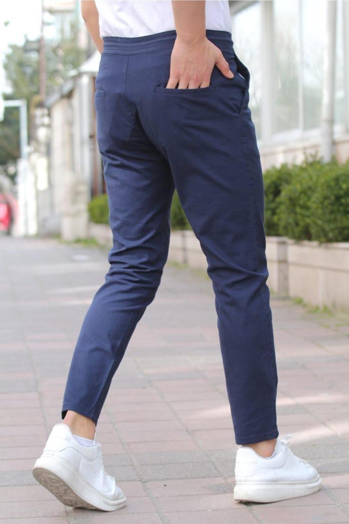 Tarz CoolPantolonJGGRKMPNT01R06Erkek Eganis Ipli Jogger Düğmeli Kumaş Pantolon