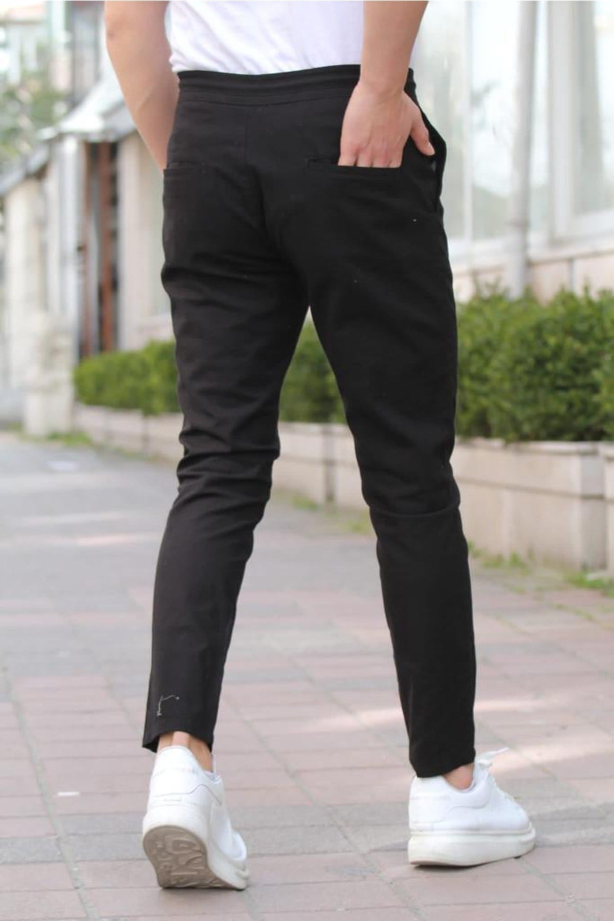 Tarz CoolPantolonJGGRKMPNT01R06Erkek Eganis Ipli Jogger Düğmeli Kumaş Pantolon
