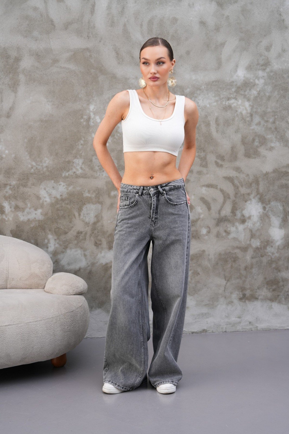 Tarz CoolPantolonMMJEAN025R02Miami Straight Wide Kadın Jean