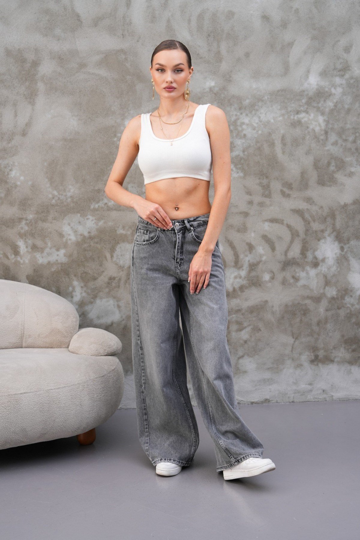 Tarz CoolPantolonMMJEAN025R02Miami Straight Wide Kadın Jean