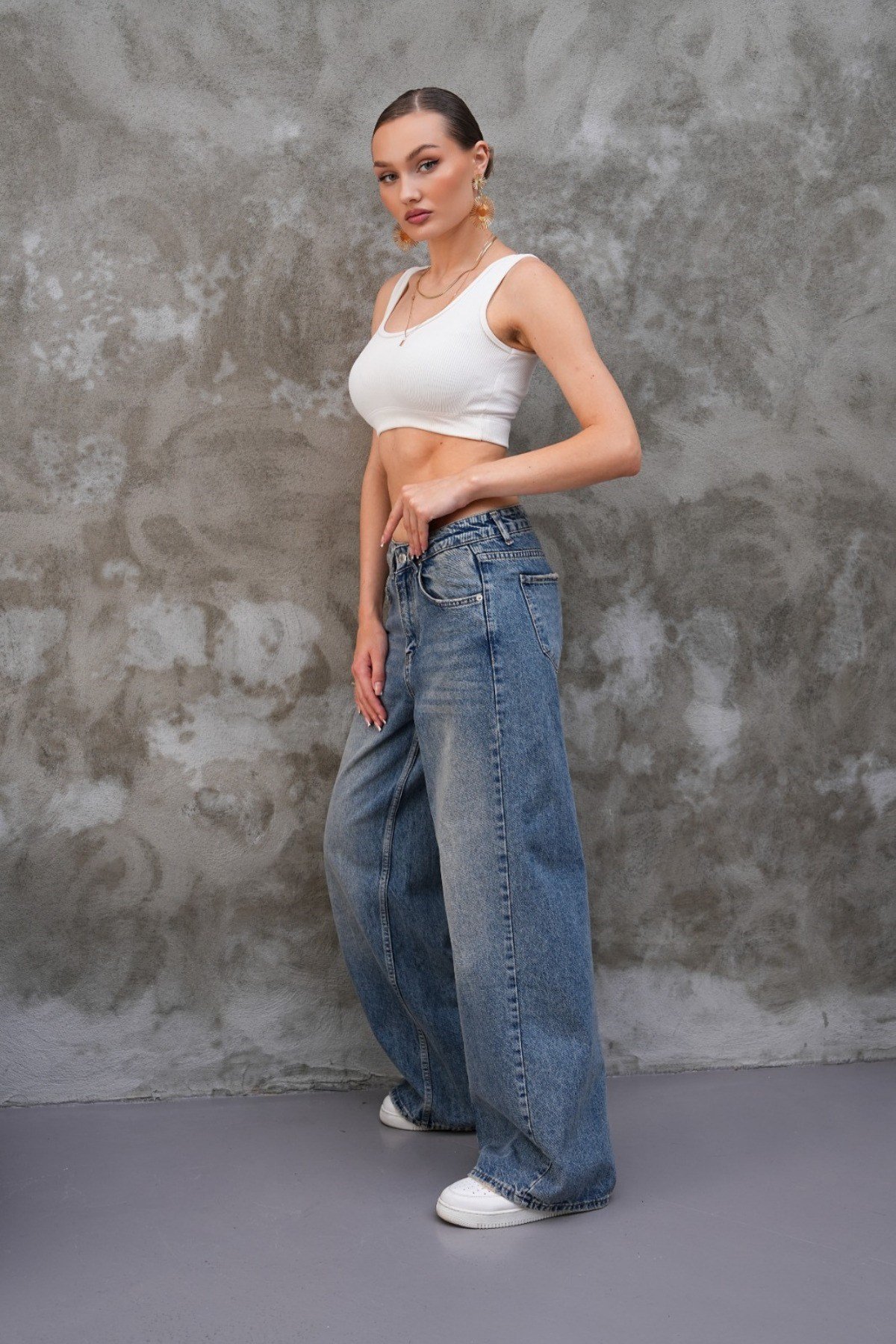 Tarz CoolPantolonMMJEAN025R02Miami Straight Wide Kadın Jean
