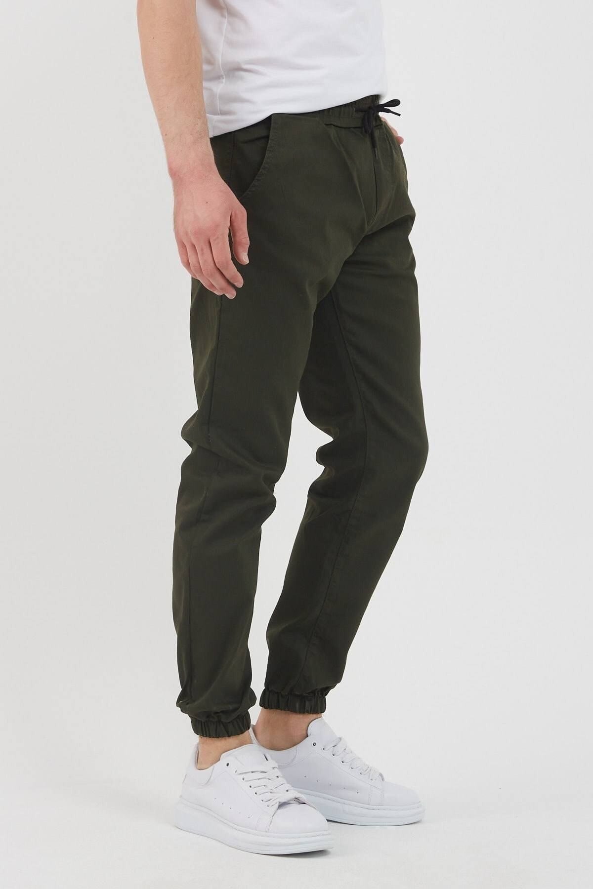 Tarz CoolPantolonSRSJGG026-HK-29Erkek Bel Paça Lastikli Jogger Pantolon