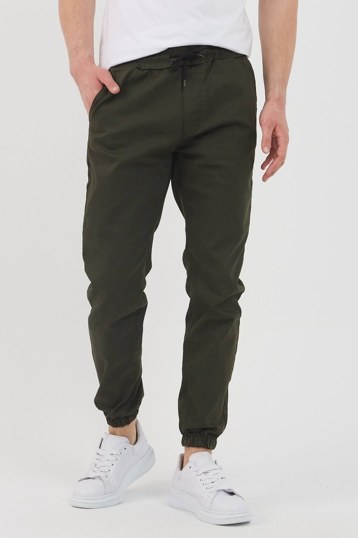 Tarz CoolPantolonSRSJGG026-HK-29Erkek Bel Paça Lastikli Jogger Pantolon