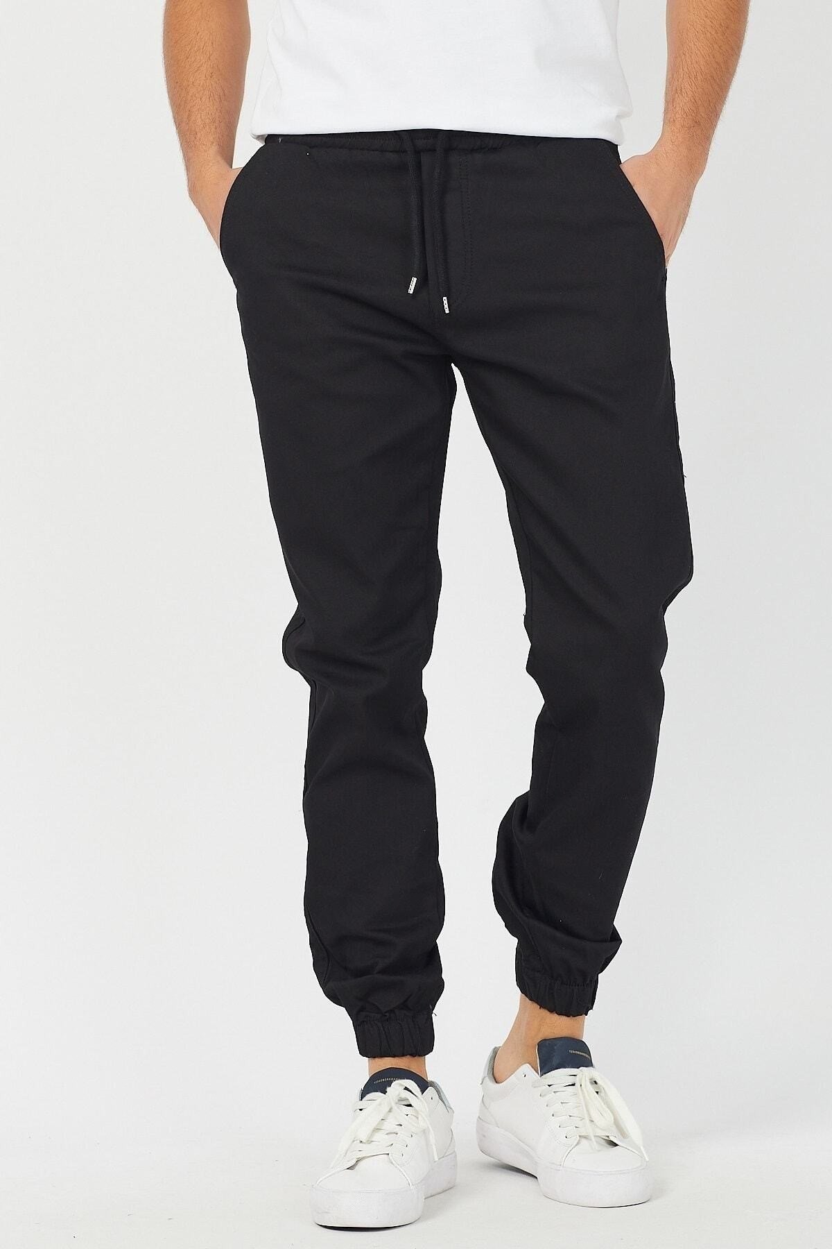 Tarz CoolPantolonSRSJGG026-HK-29Erkek Bel Paça Lastikli Jogger Pantolon