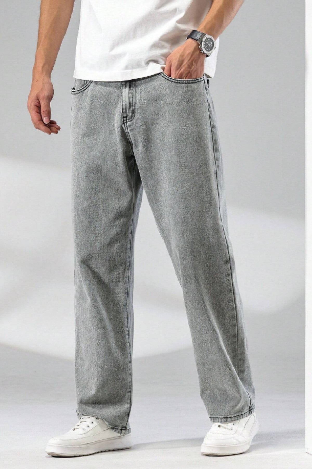 Tarz CoolPantolonSRSR1790R01Erkek Rahat Kesim Baggy Pantolon